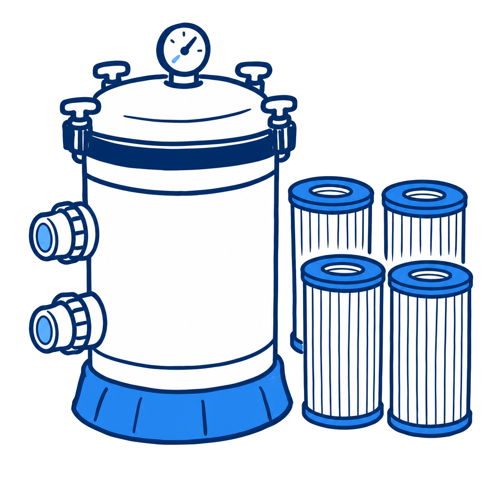Waterway crystal water aqua clean cartridge filter troubleshooter icon