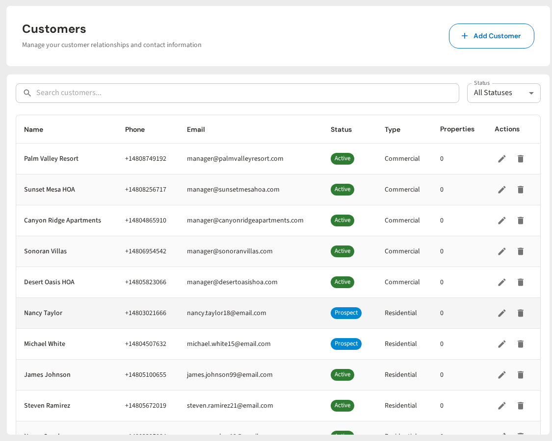 PoolDial customer onboarding screenshot