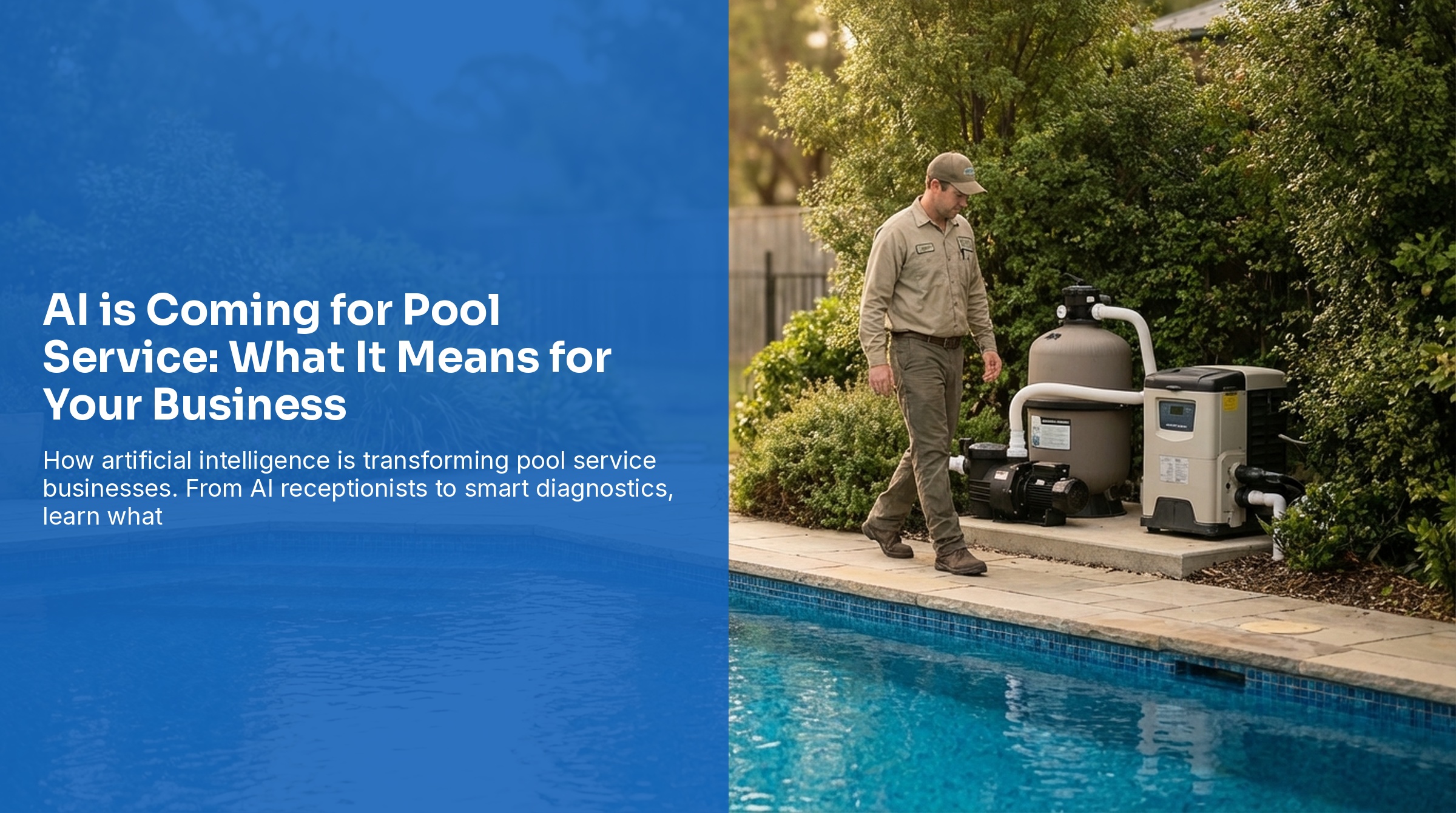 AI in Pool Service - the future of pool service technology