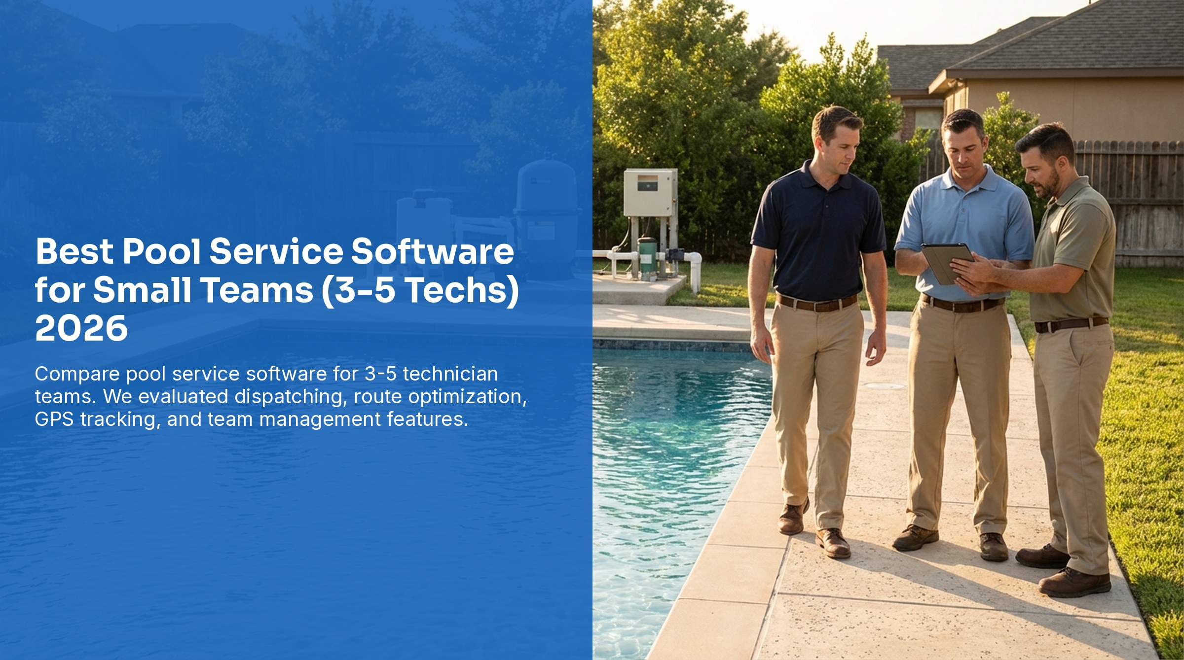 guía del mejor software de servicio de albercas para equipos pequeños
