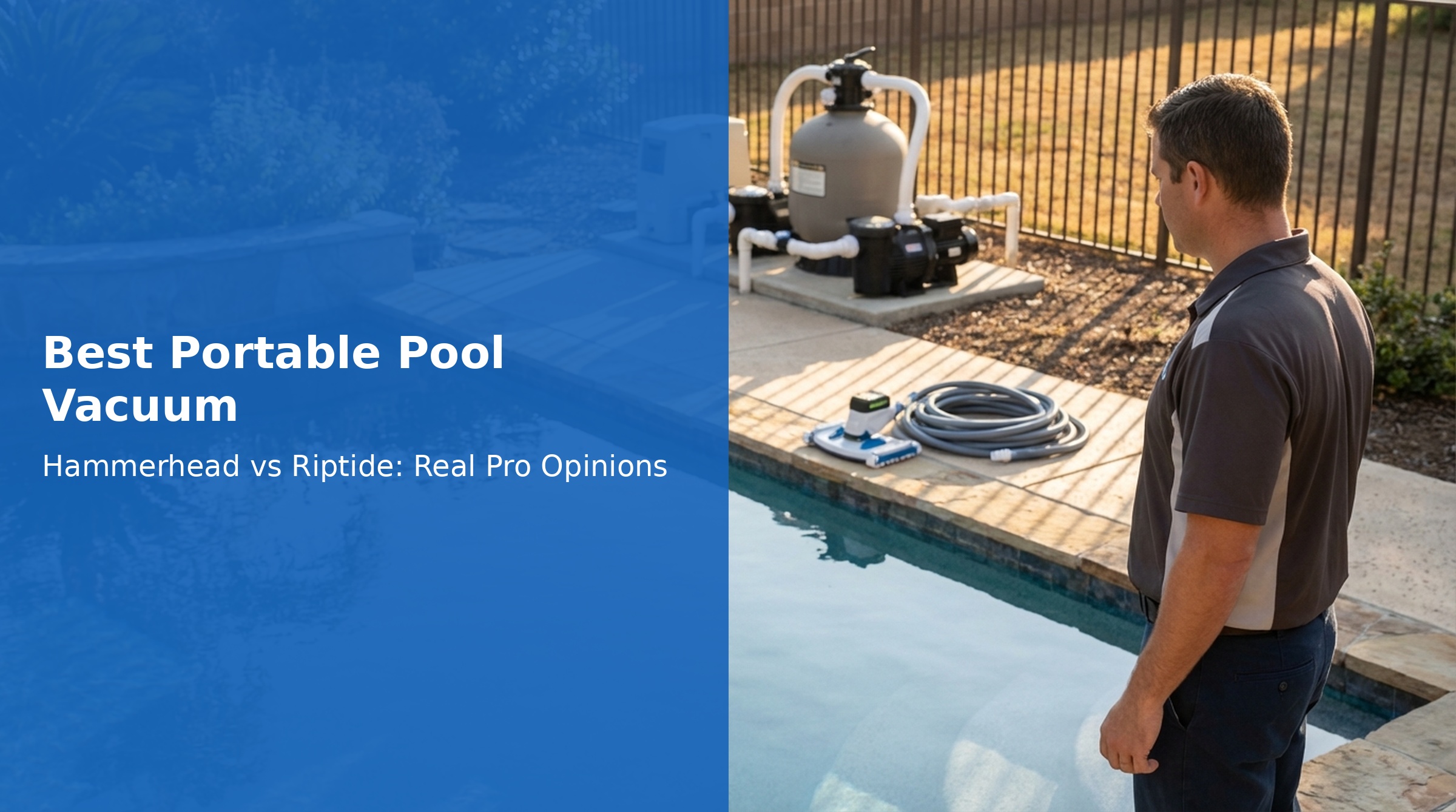 Best Portable Pool Vacuum: Hammerhead vs Riptide