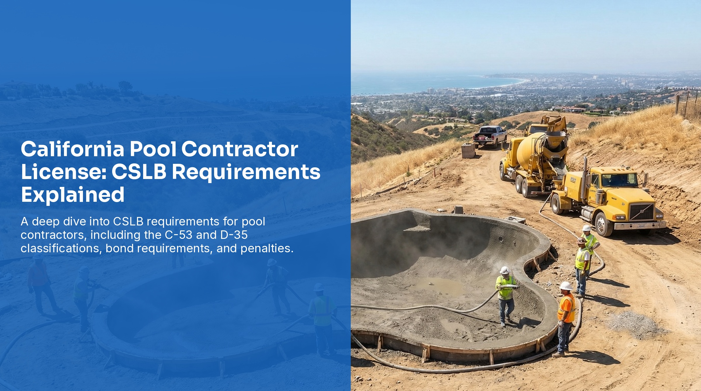 California Pool Contractor License