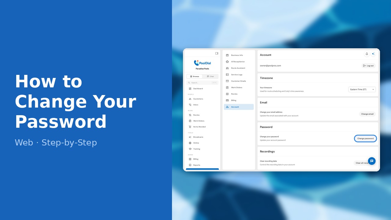 How to Change Your Password