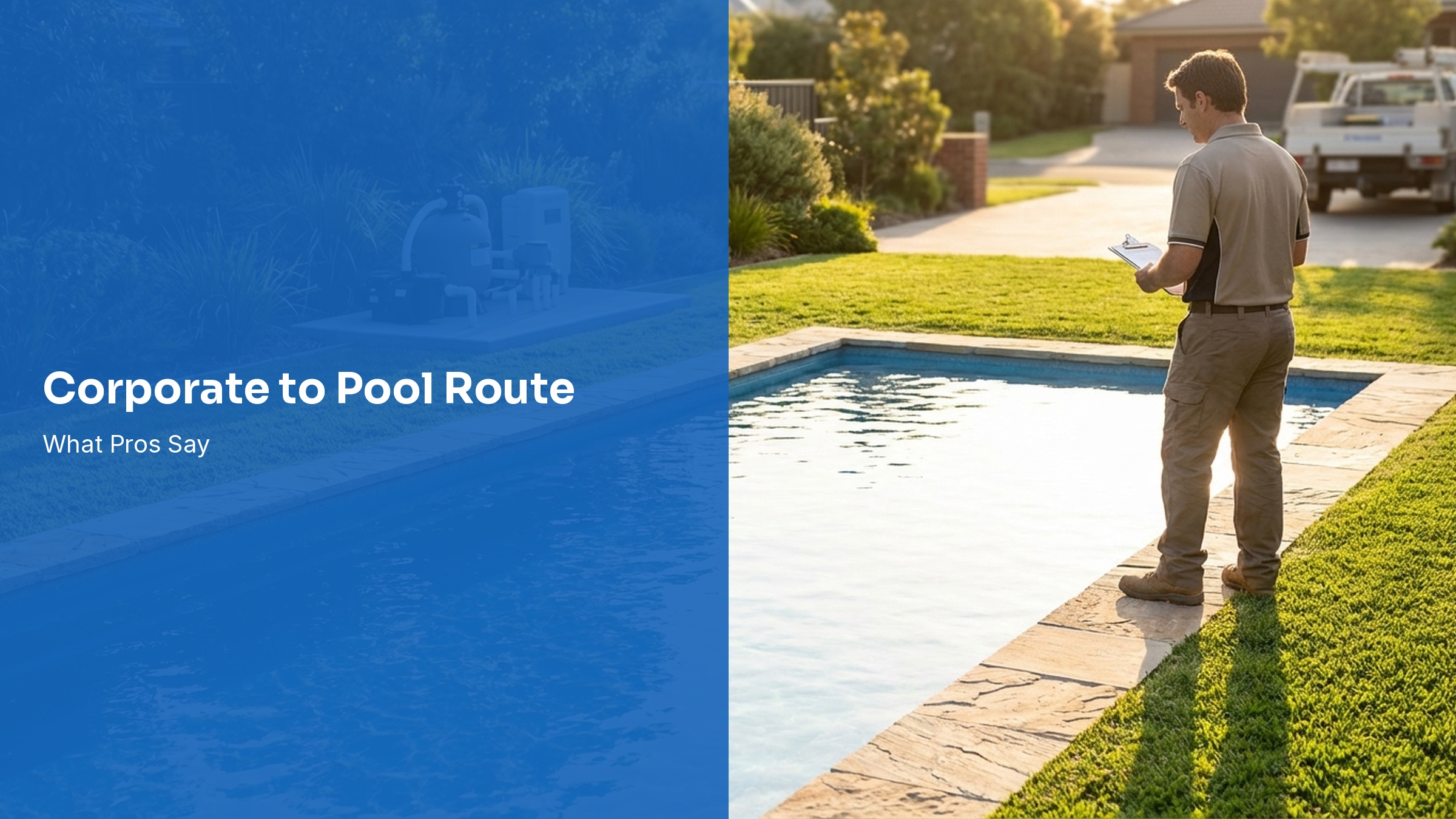 Pool service truck and route planning for a new owner operator
