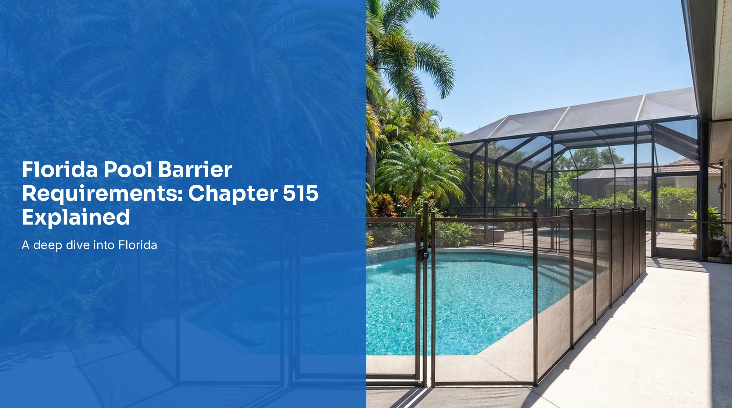 Florida Pool Barrier Requirements