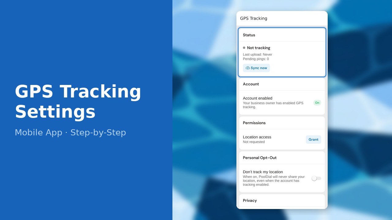 How to Manage GPS Tracking Settings (Mobile)