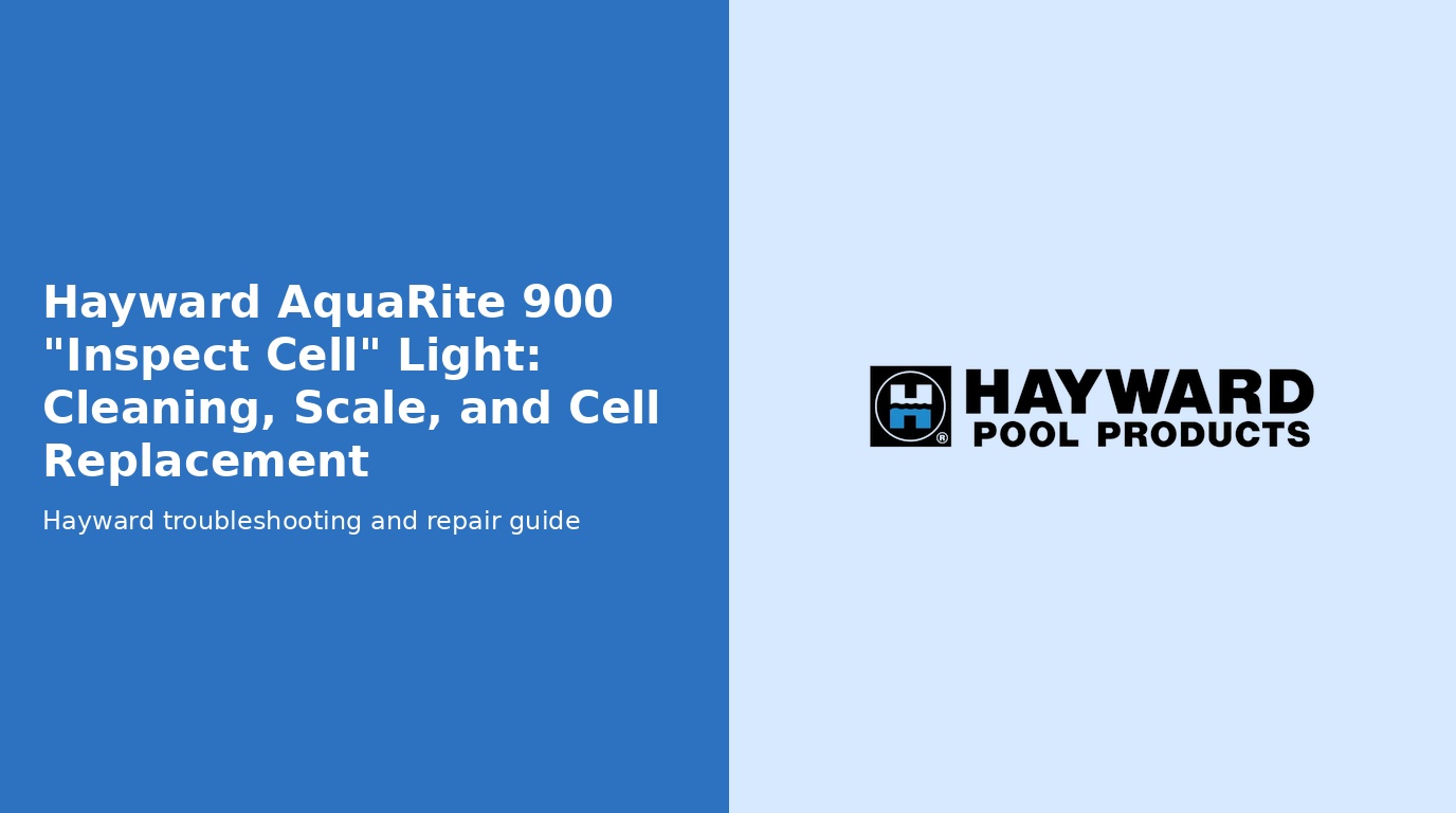 Hayward Aquarite 900 Inspect Cell Light