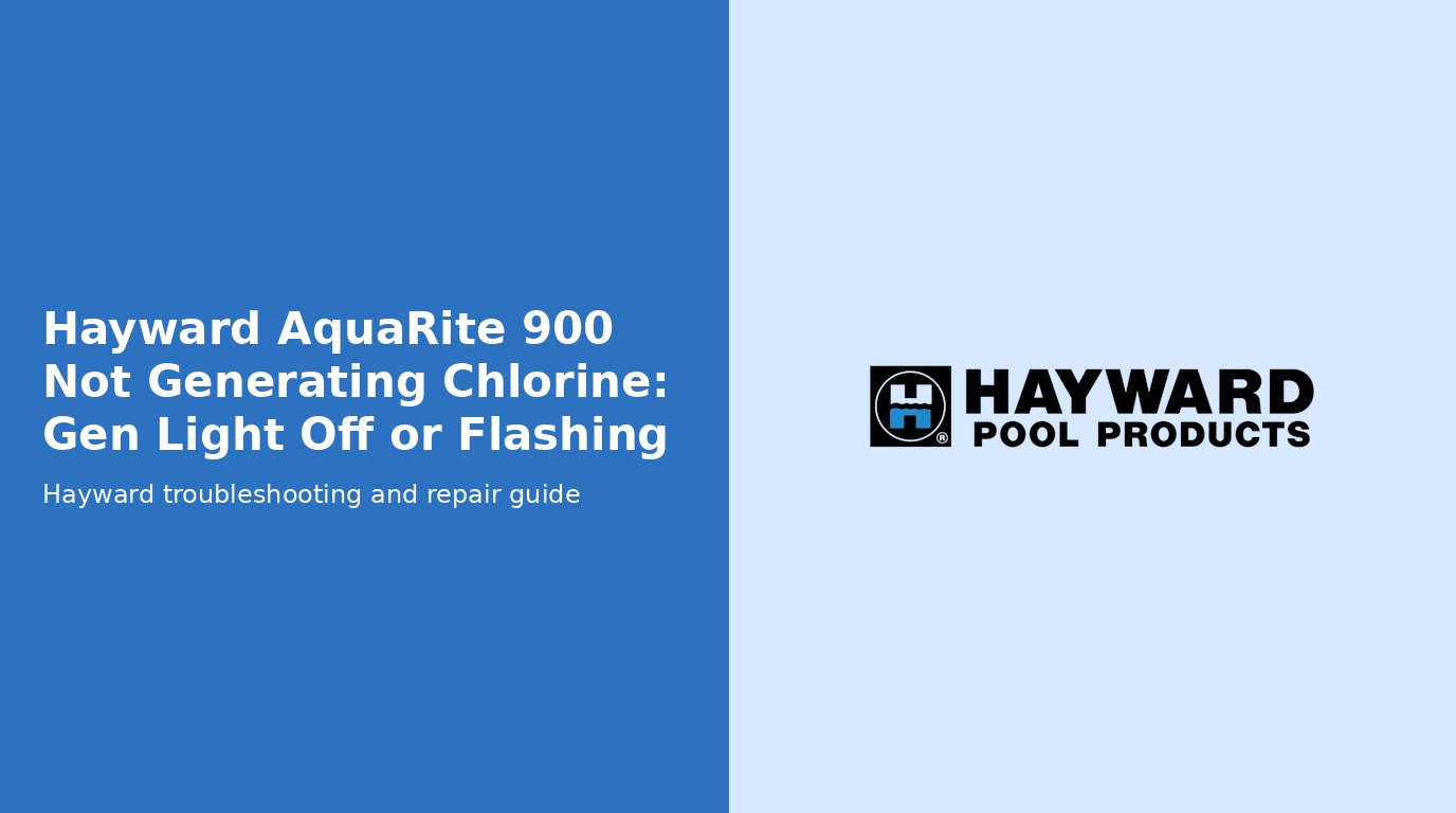 Hayward Aquarite 900 Not Generating Chlorine