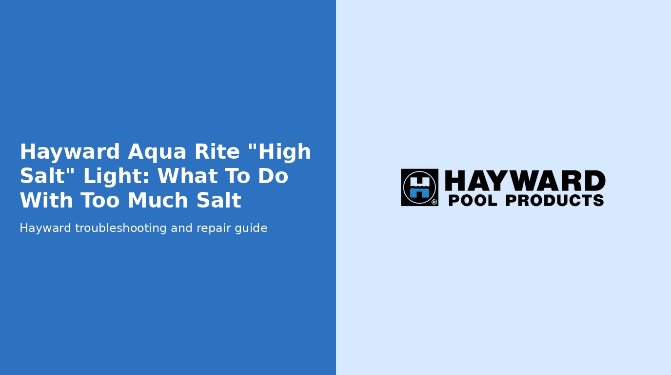 Hayward Aquarite High Salt Light