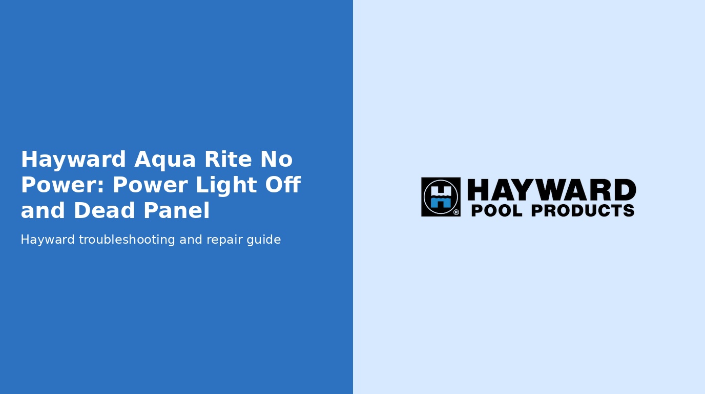 Hayward Aquarite No Power Power Led Off