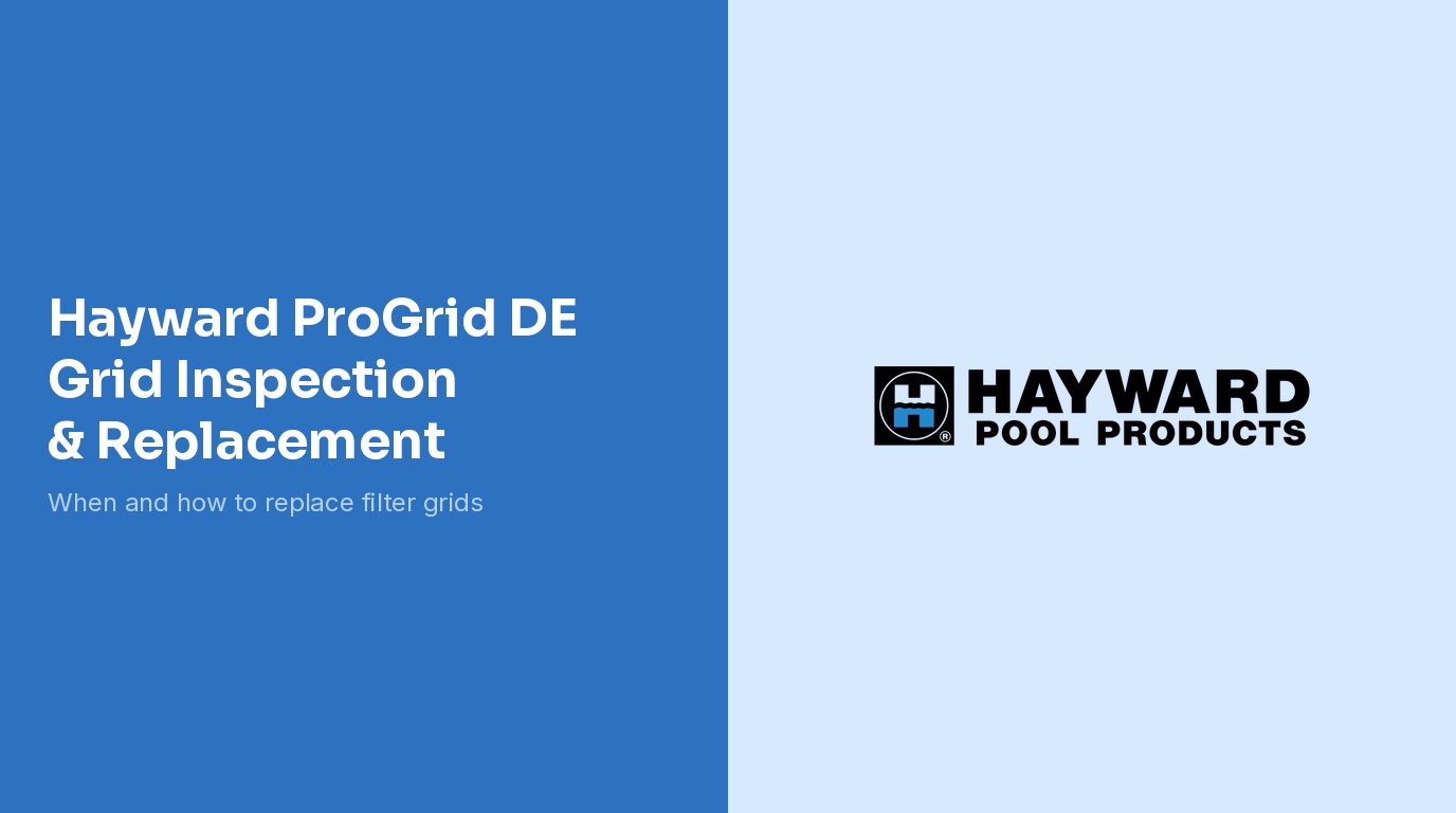 Hayward ProGrid DE Filter Grid Inspection and Replacement