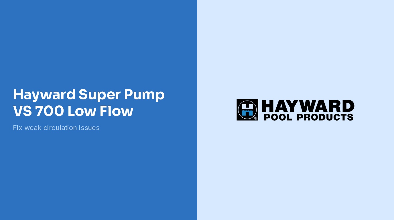 Hayward Super Pump VS 700 Low Flow