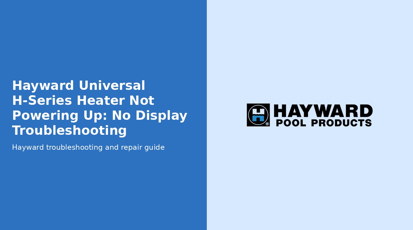 Hayward Universal H Series No Power Blank Display