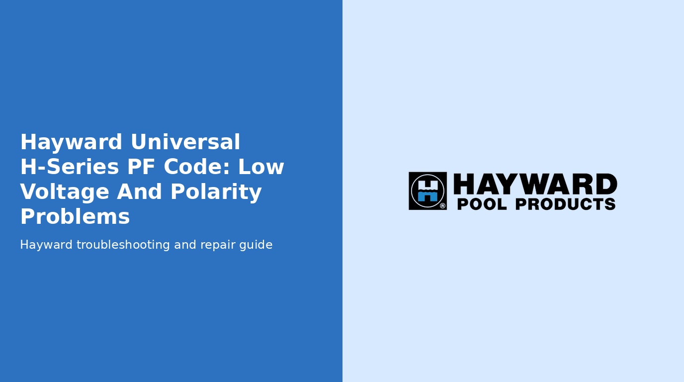 Hayward Universal H Series Pf Code