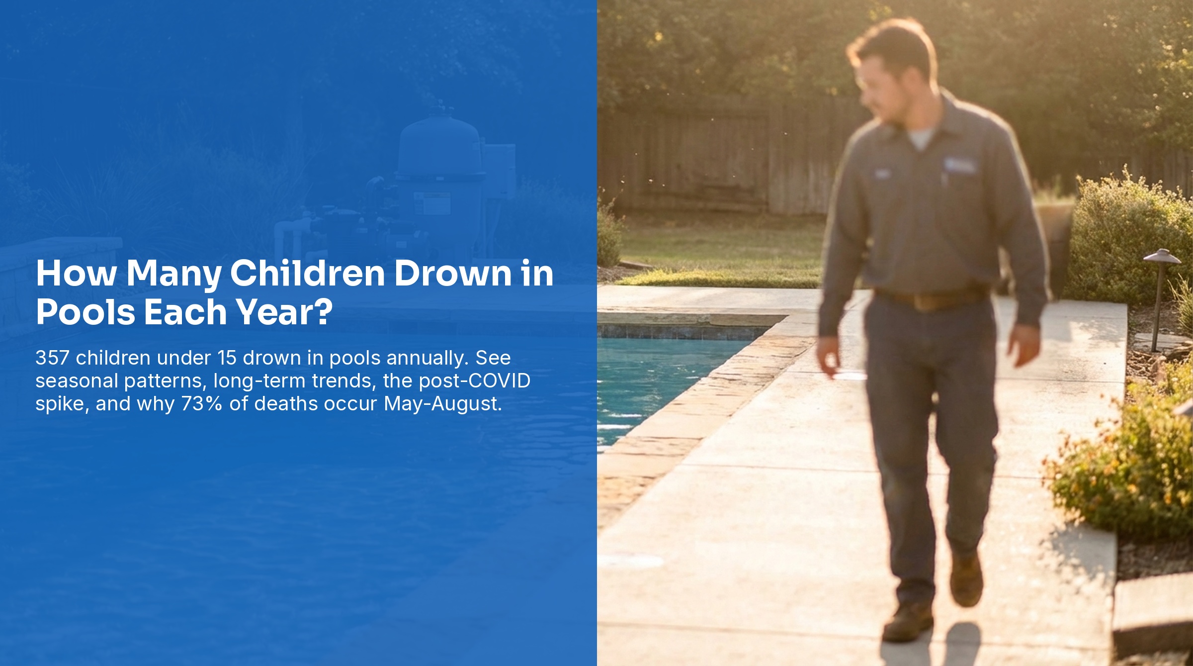 How many children drown in pools each year - drowning statistics