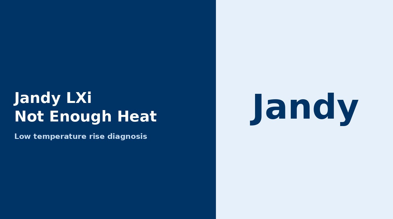 Jandy LXi Not Enough Heat