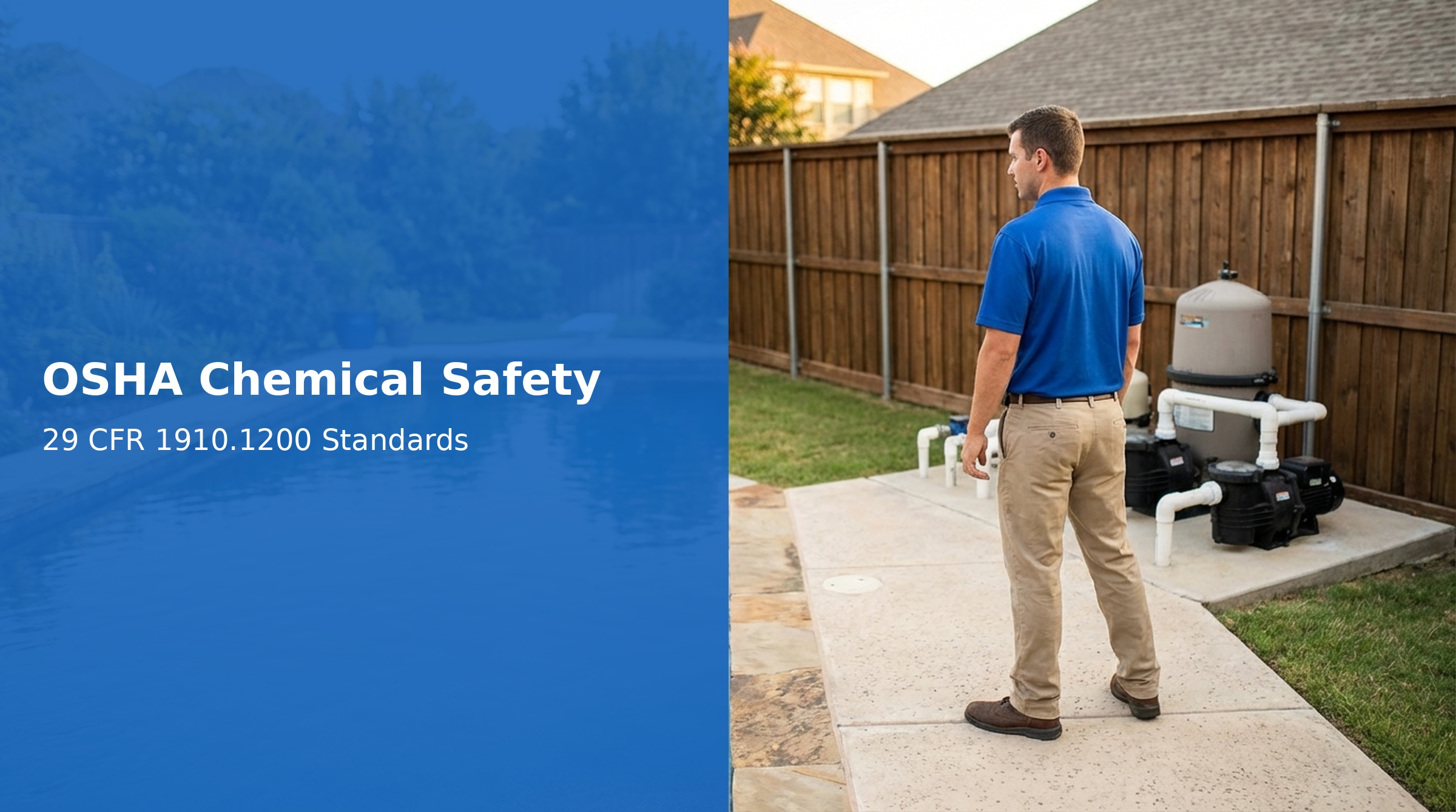 Pool chemicals with safety data sheets