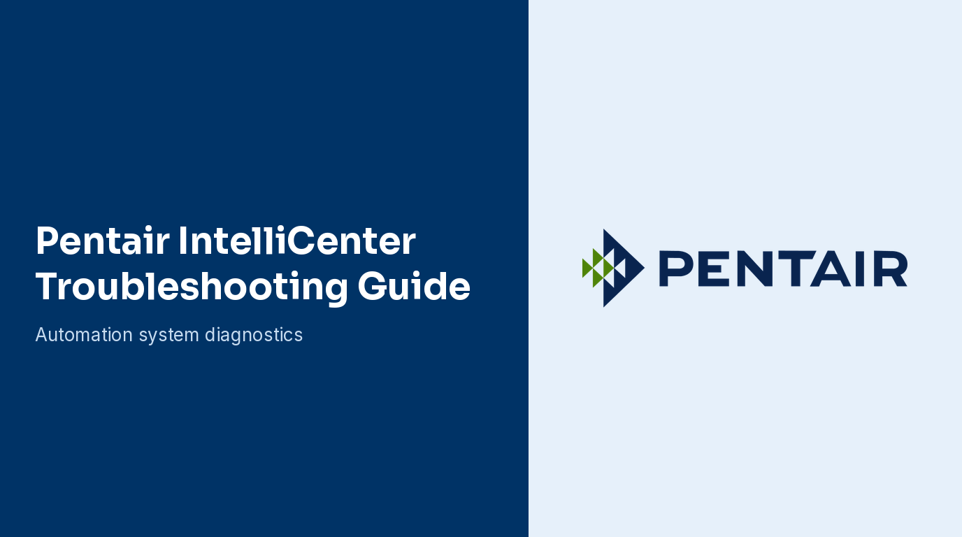 Pentair IntelliCenter Status & Alerts Guide