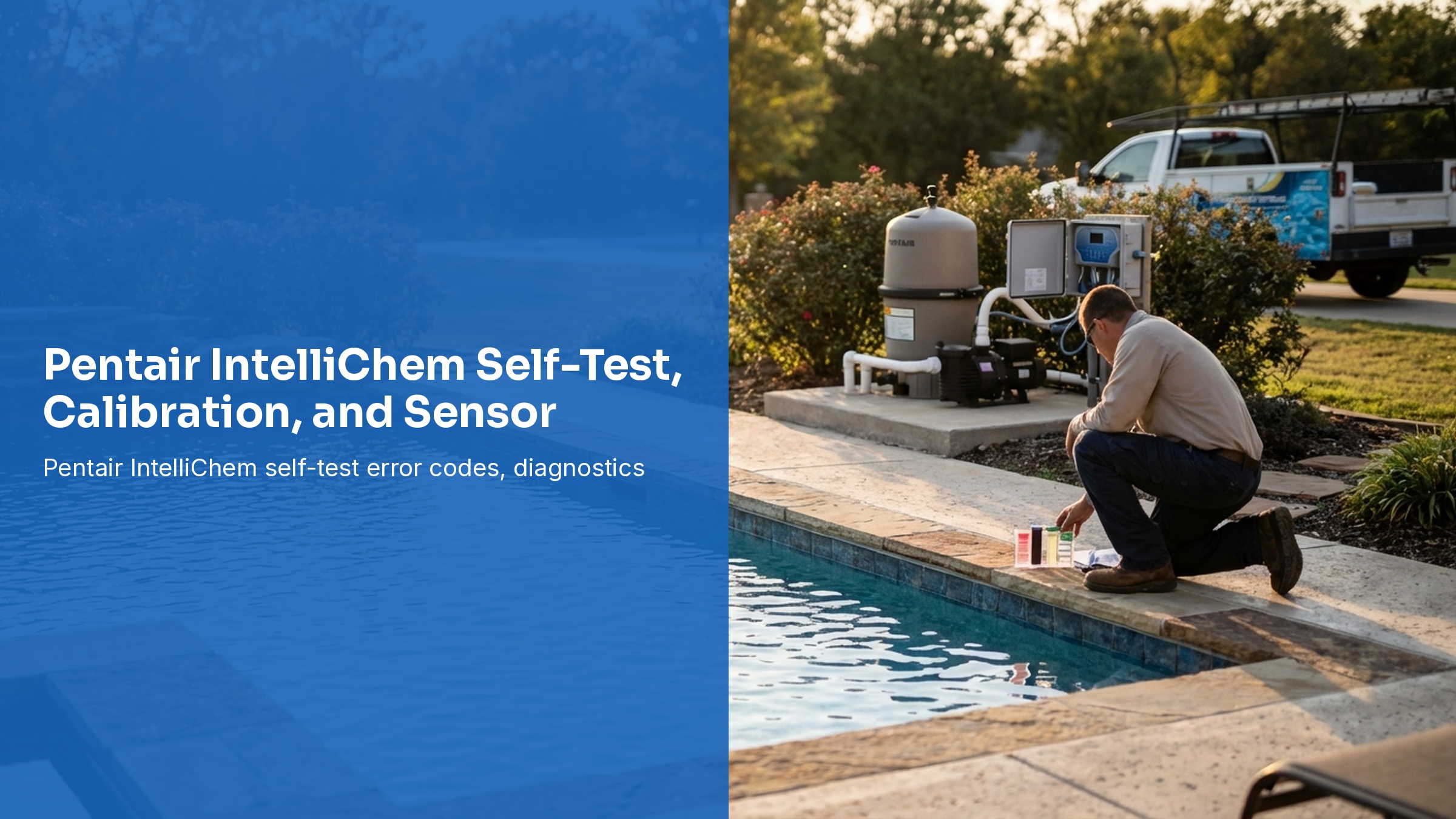 Pentair IntelliChem Self-Test, Calibration, and Sensor Cleaning