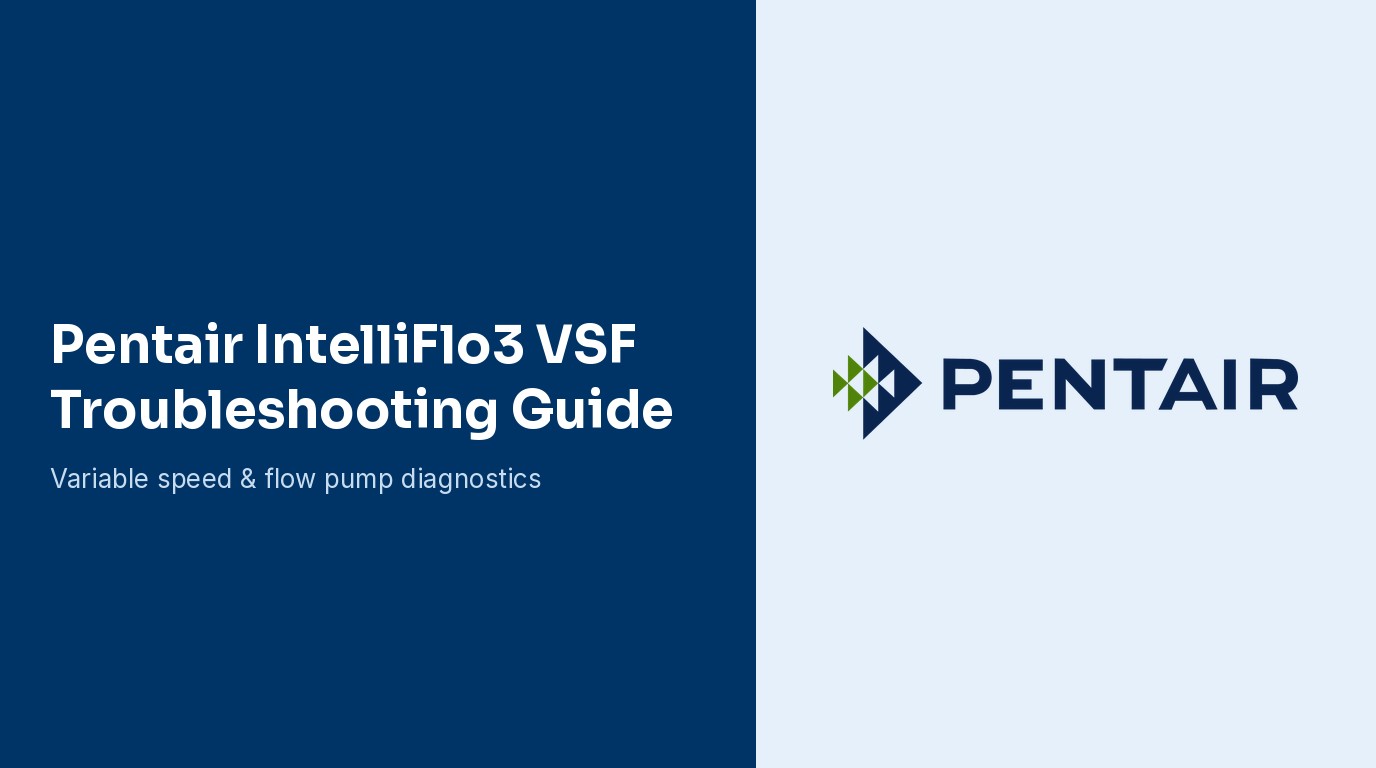 Pentair IntelliFlo3 VSF Flow Limit Warning