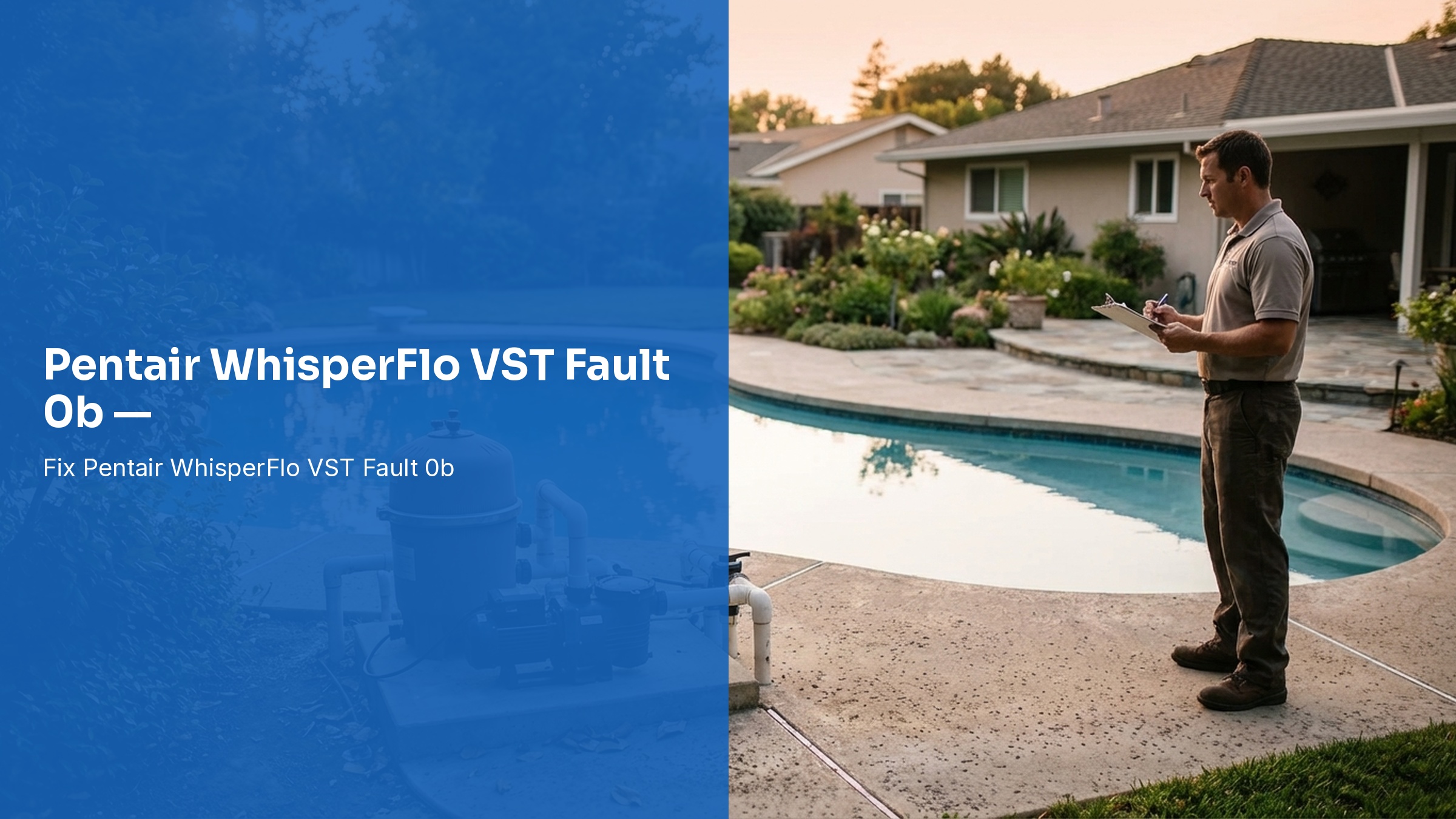 Pentair WhisperFlo VST Fault 0b — AC Voltage Maximum Exceeded