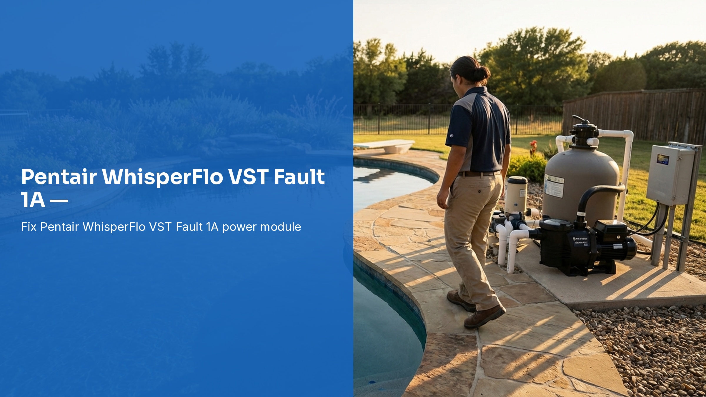 Pentair WhisperFlo VST Fault 1A — Power Module Over Current
