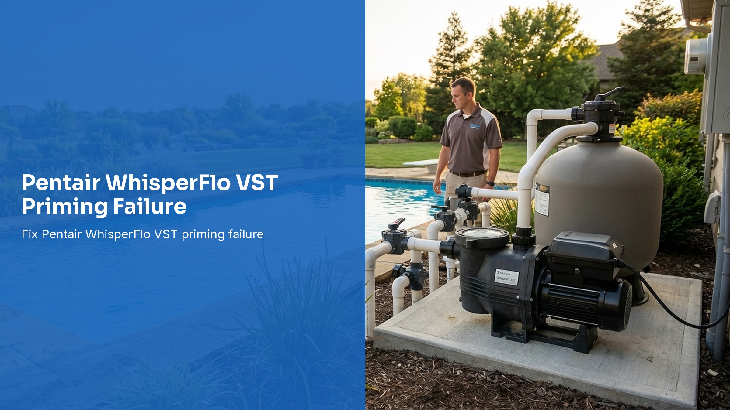 Pentair WhisperFlo VST Priming Failure