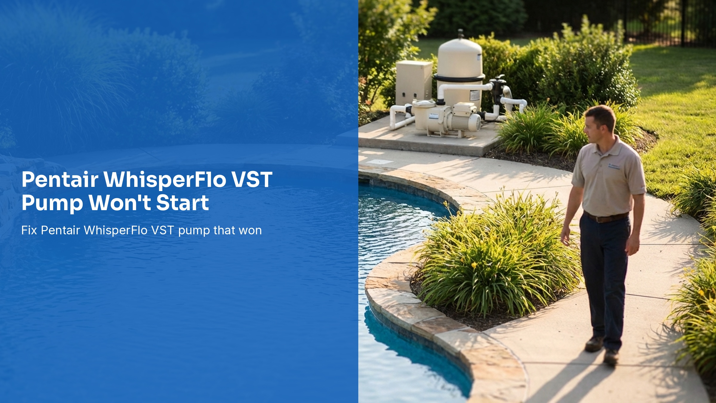 Pentair WhisperFlo VST Pump Won't Start