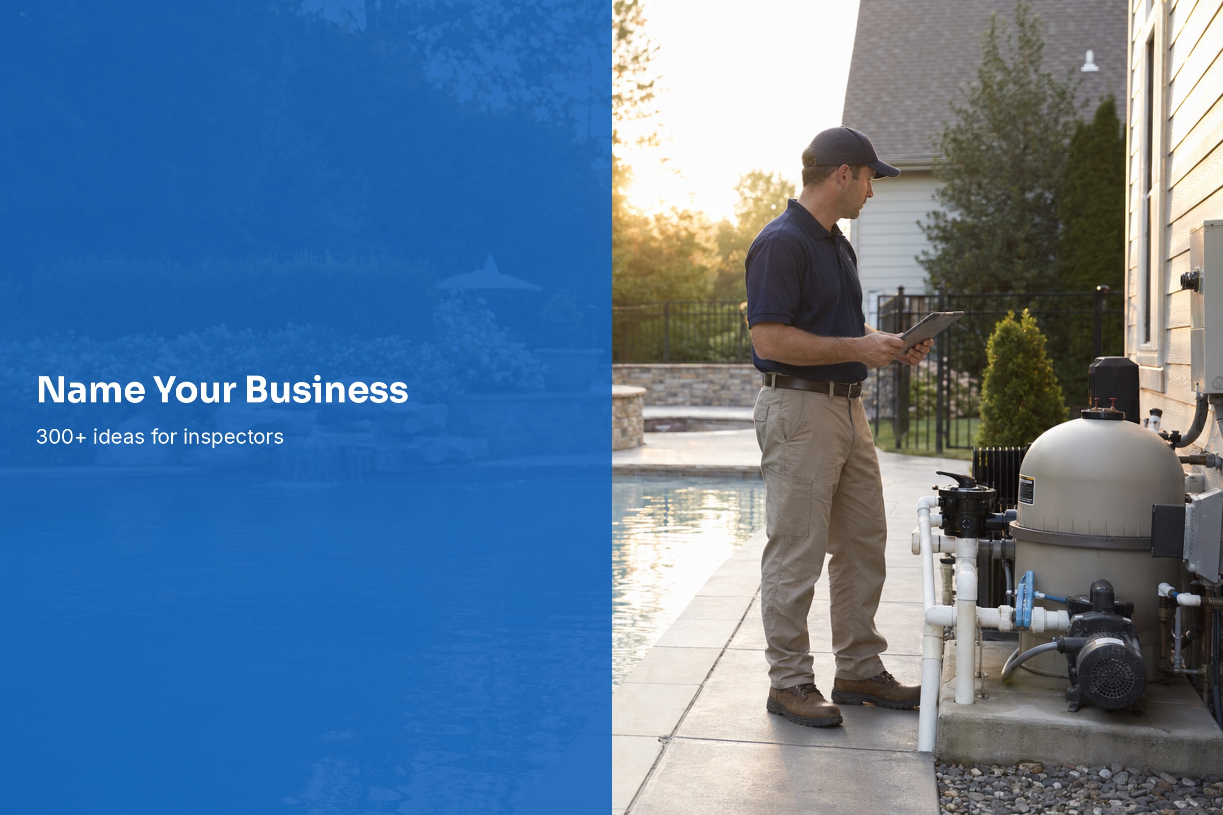 Pool inspection company name ideas for home inspectors and leak detection specialists