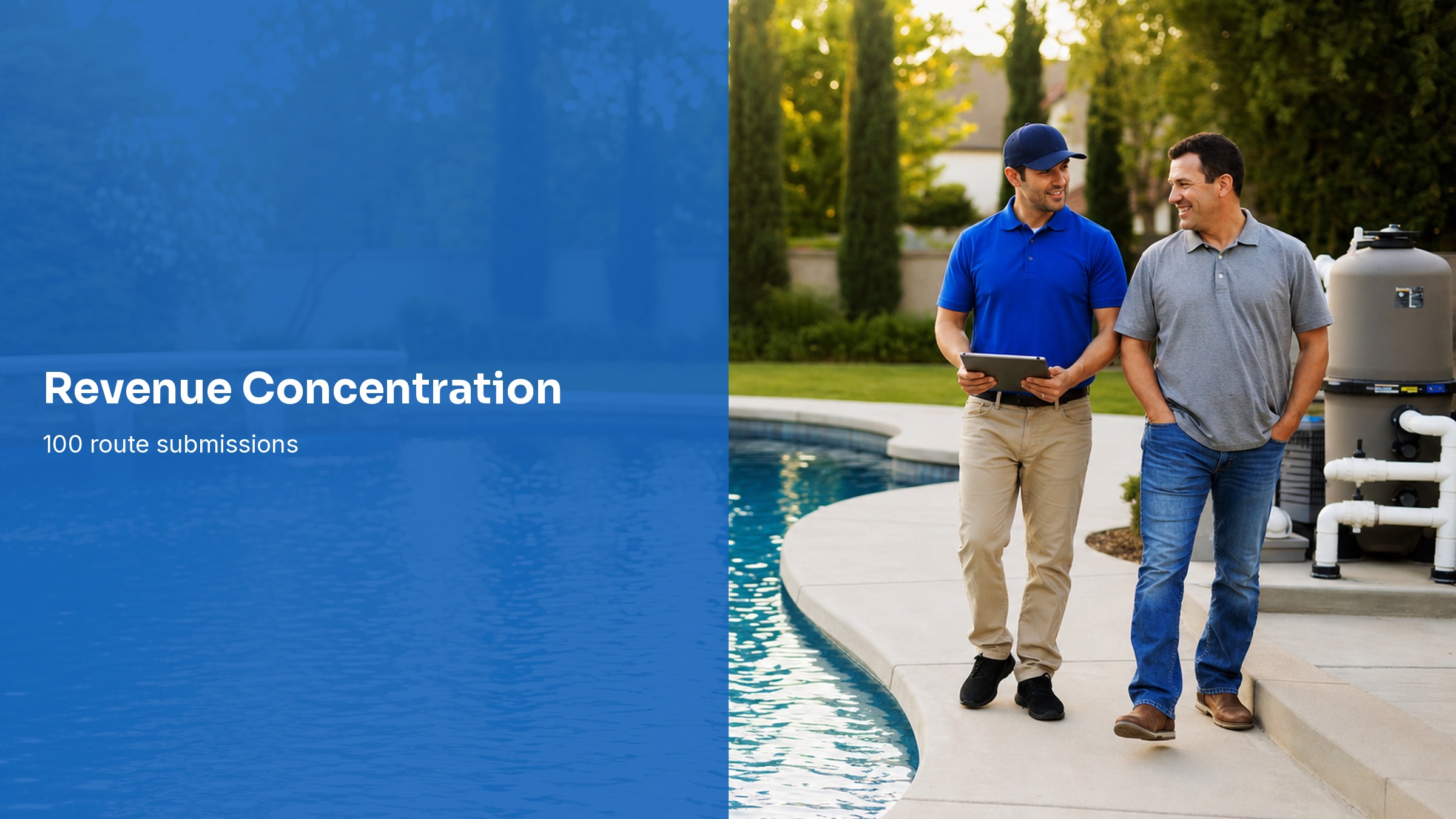 Pool service revenue concentration report
