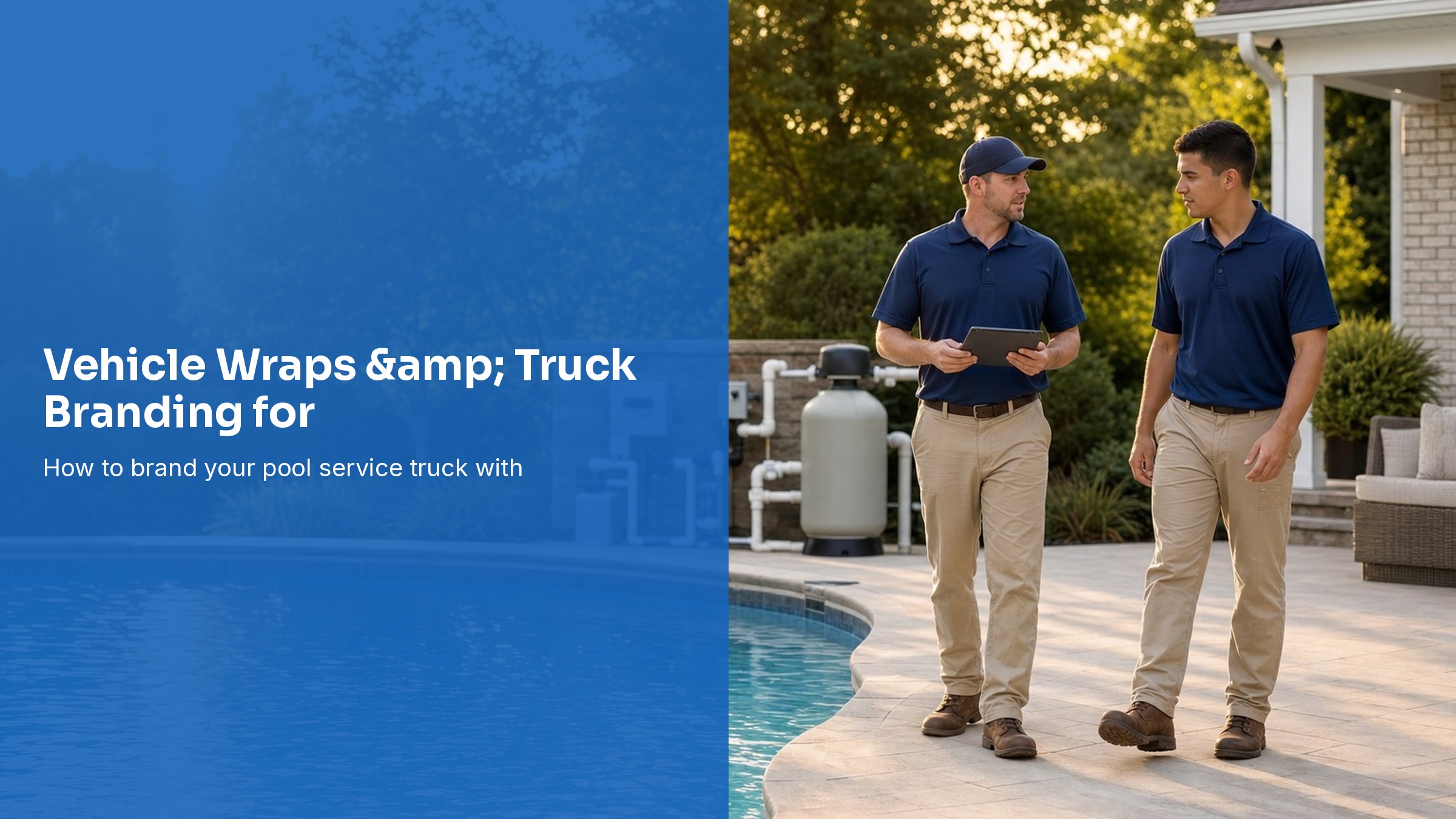 Vehicle Wraps & Truck Branding for Pool Service