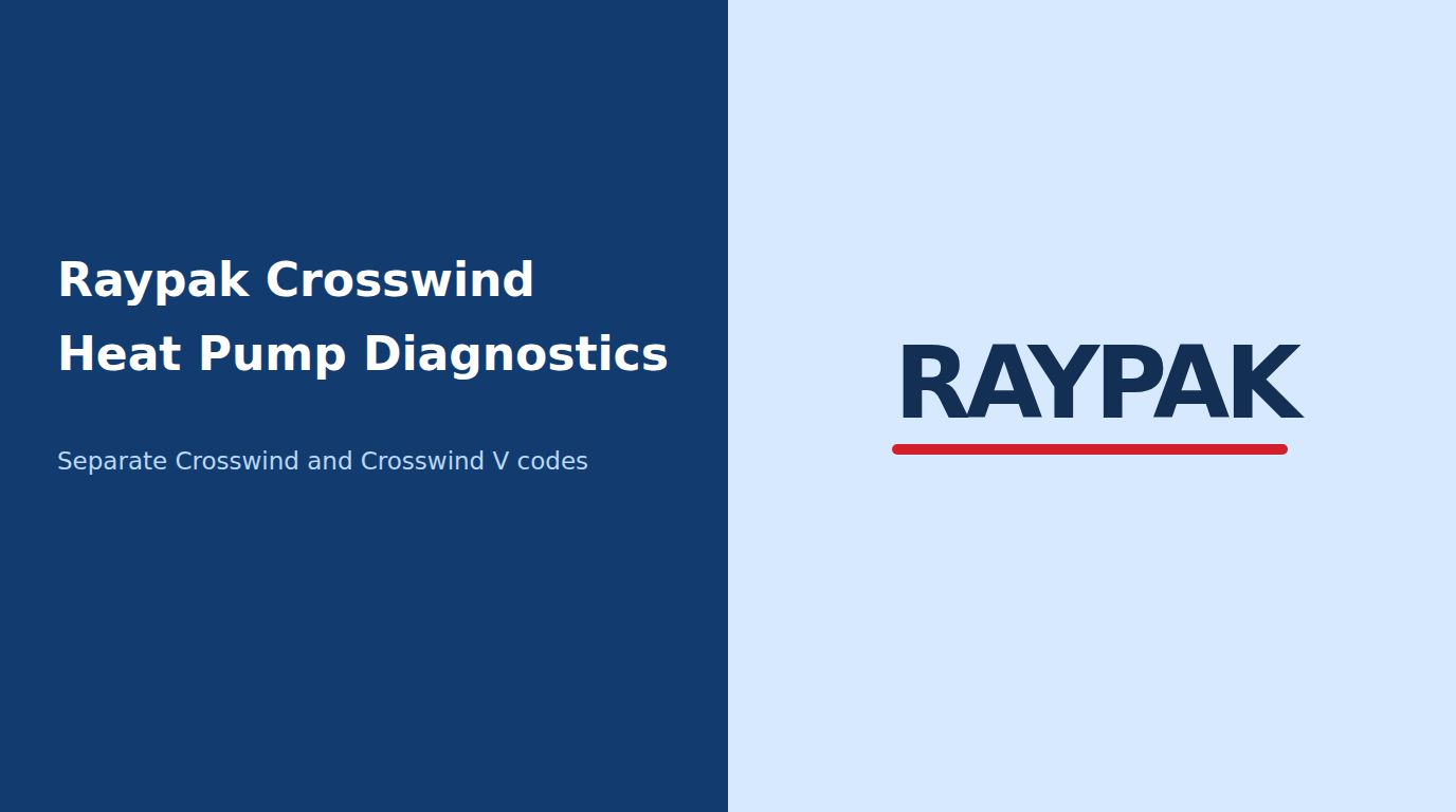 Raypak Crosswind Heat Pump Diagnostic Guide