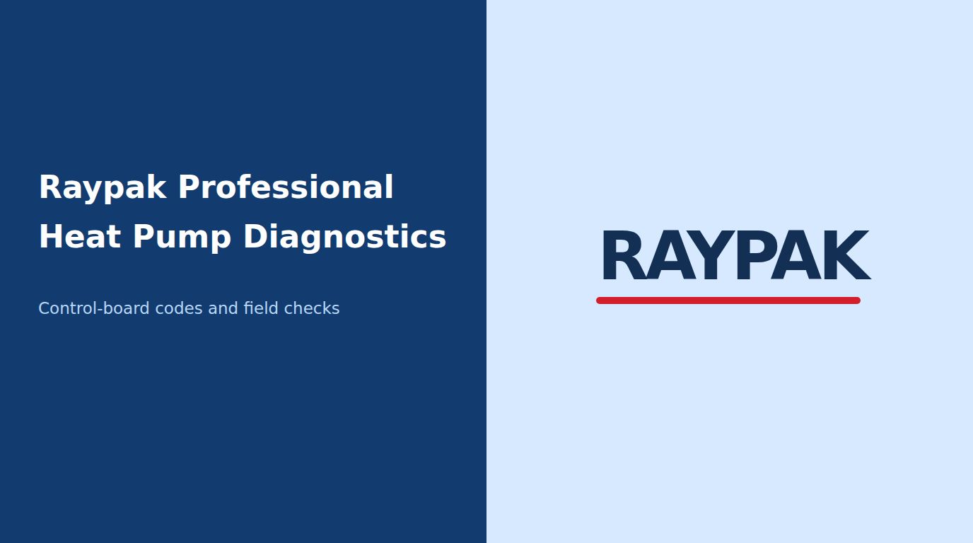 Raypak Professional Heat Pump Diagnostic Guide