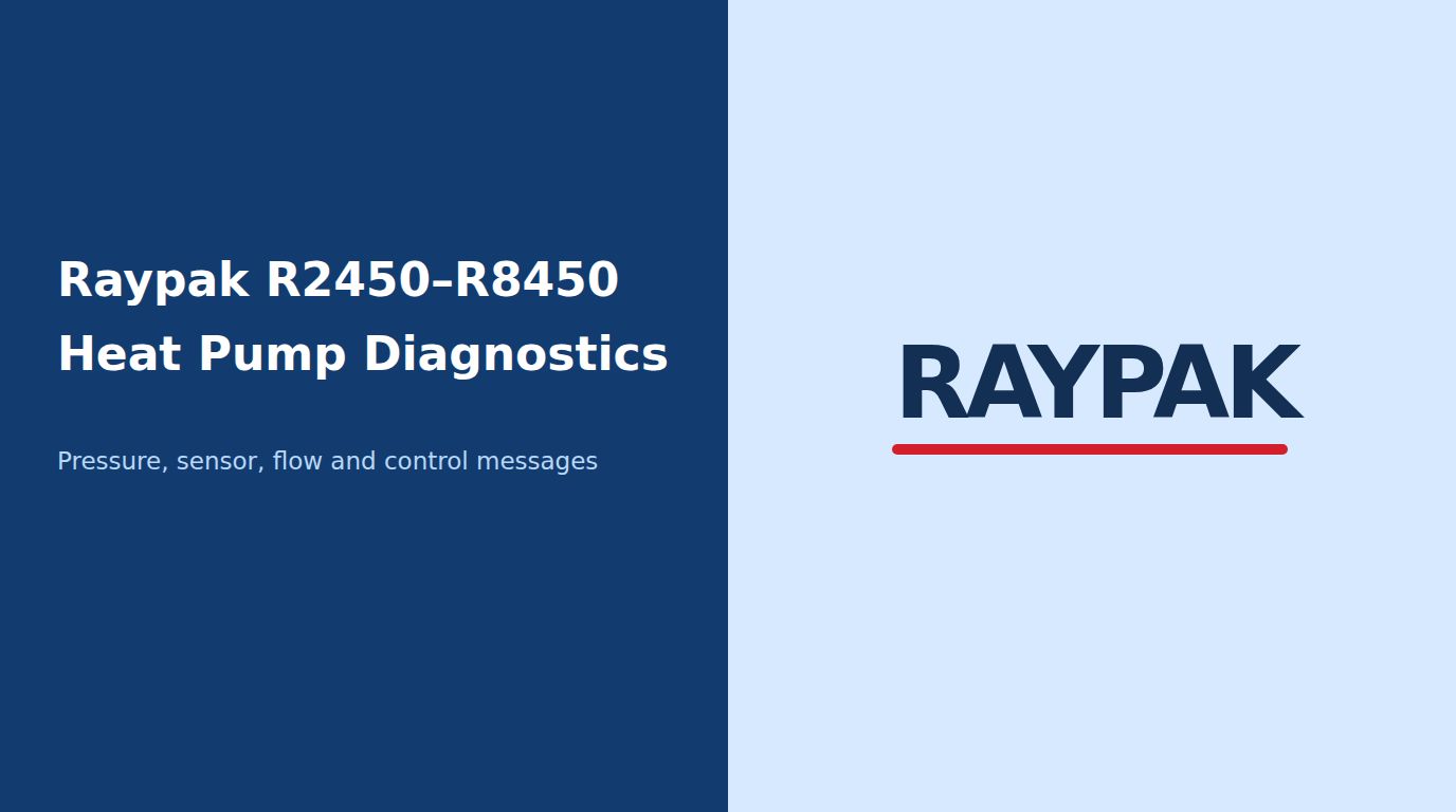 Raypak R2450–R8450 Heat Pump Diagnostic Guide