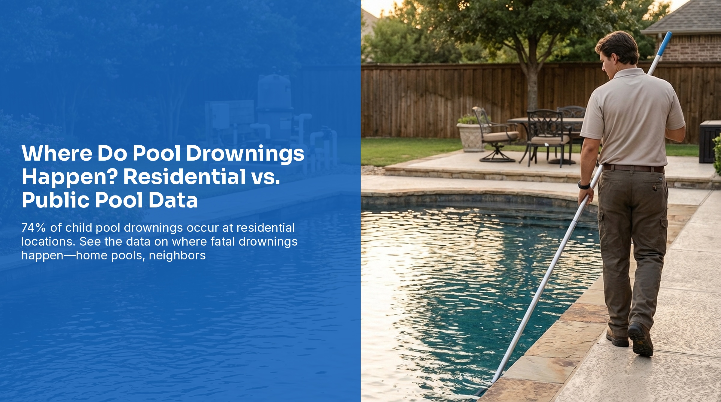 Residential vs public pool drowning statistics - where child drownings occur