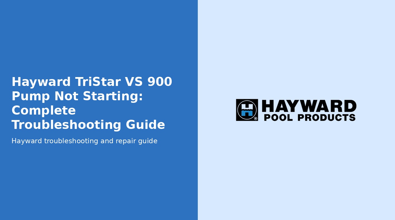 Tristar Vs 900 Pump Not Starting