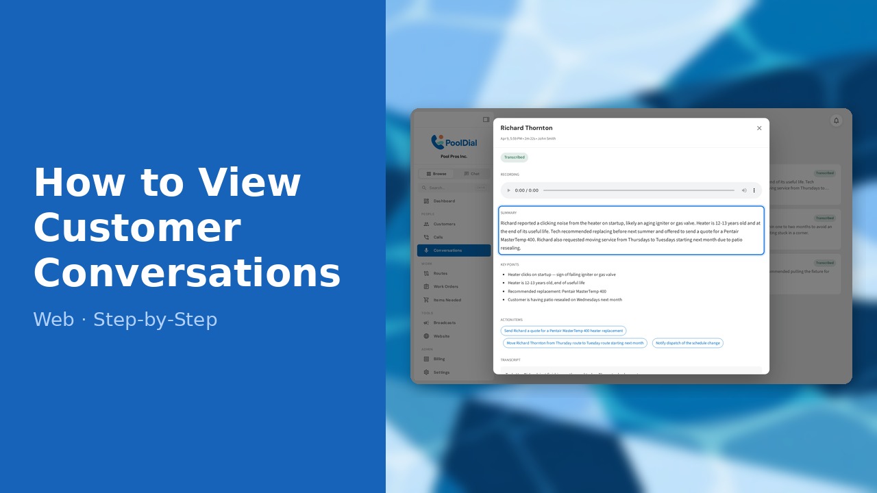 How to View Customer Conversations