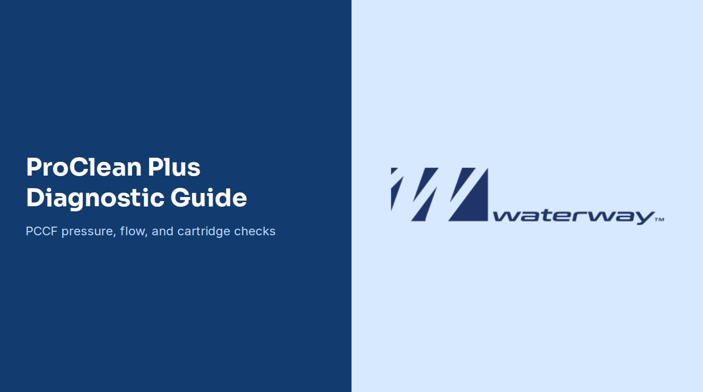 Waterway ProClean Plus Diagnostic Guide
