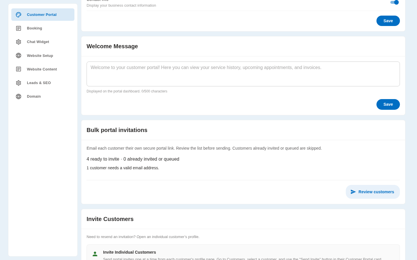 Open Customer Portal