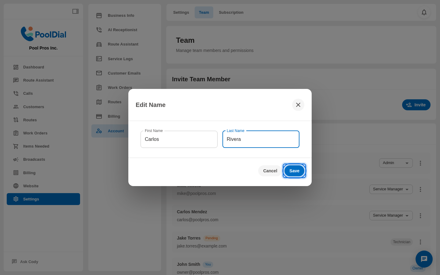 Click Save to apply the name change