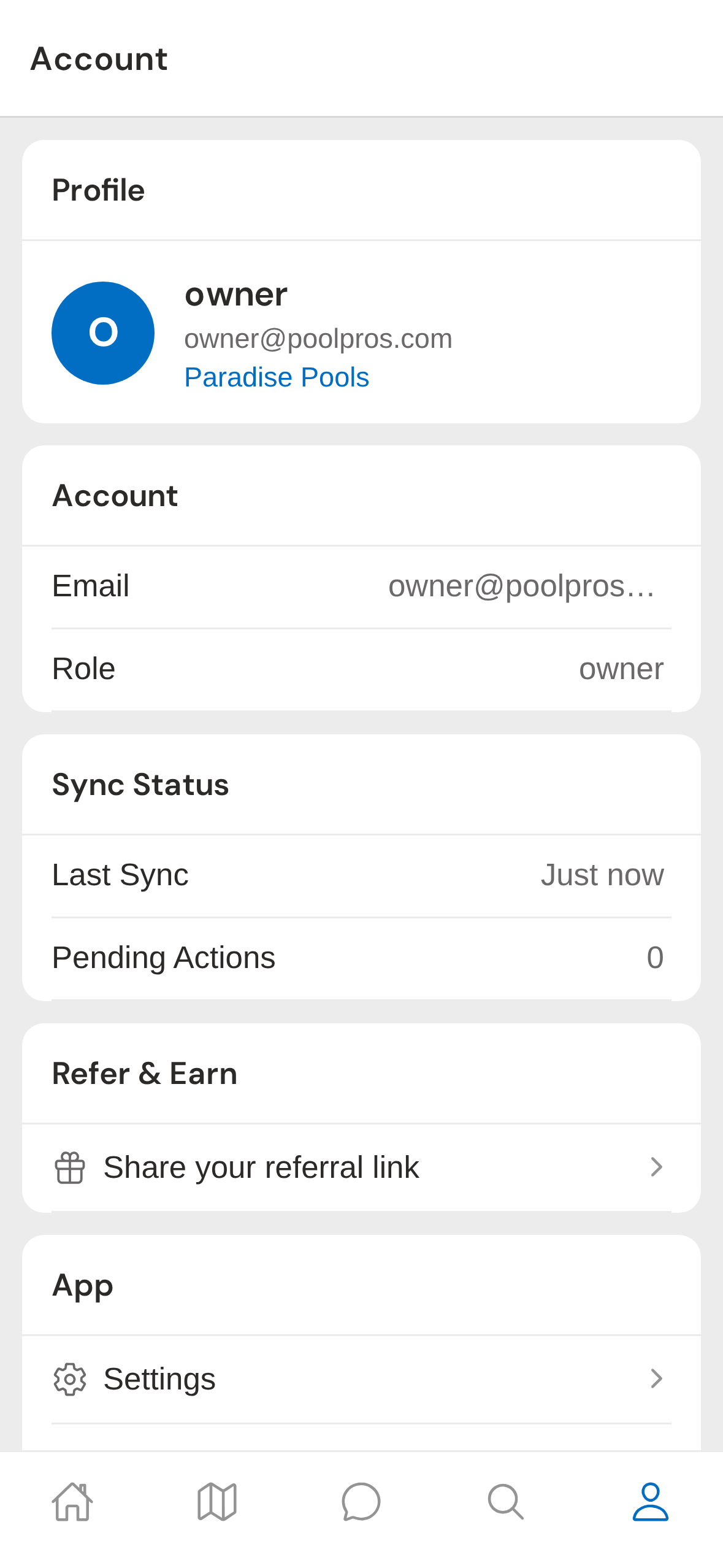 Open Account tab